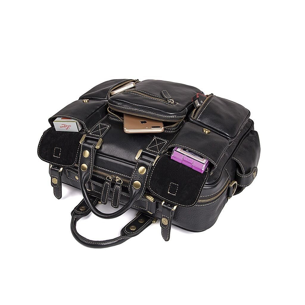 Сумка Vintage З натуральної шкіри Чорна (14204) - зображення 9