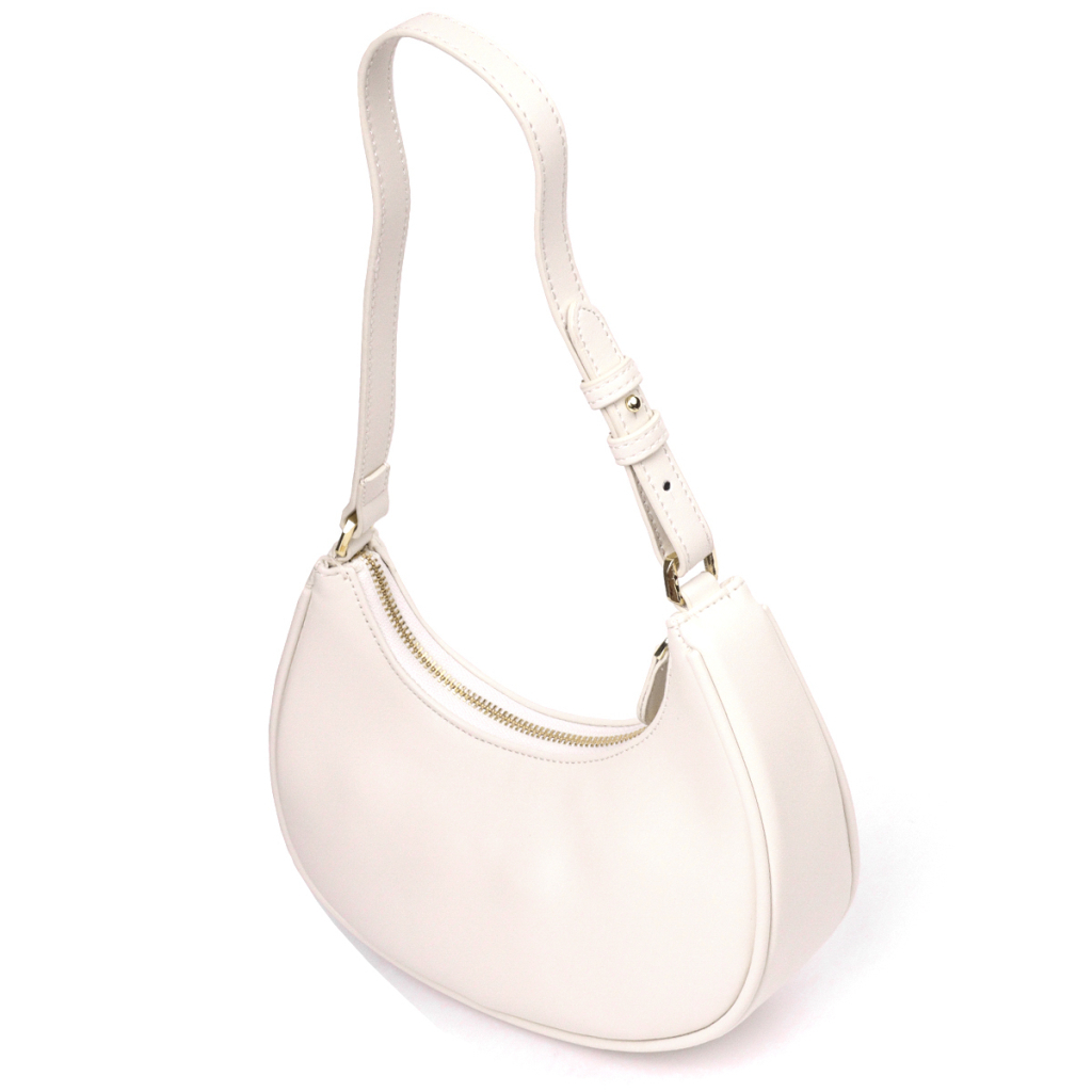 Сумка Vintage З натуральної гладкої шкіри Молочна (21287) - зображення 2