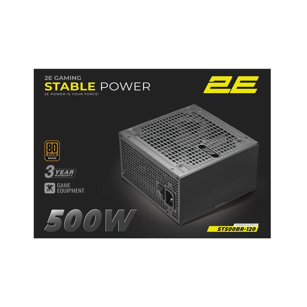 Блок живлення 2E 500W Stable Power ATX3.1 (2E-ST500BR-120) - зображення 1