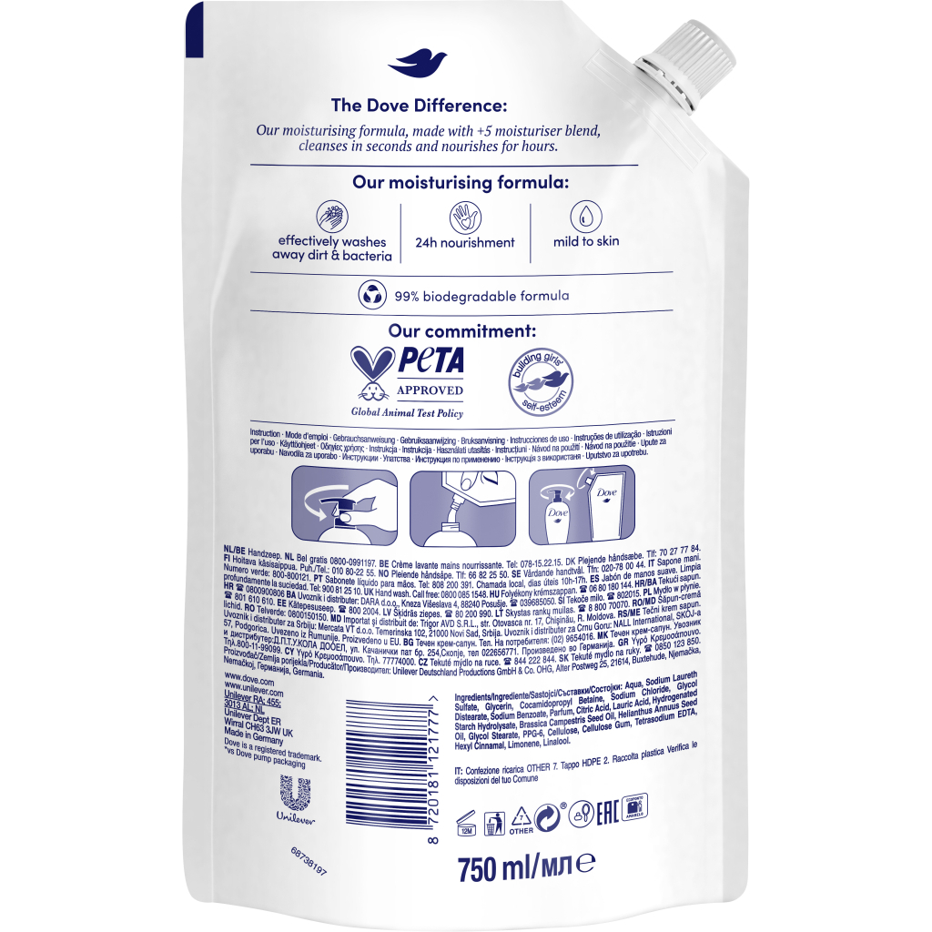 Рідке мило Dove Краса та догляд 750 мл (8720181121777) - зображення 2