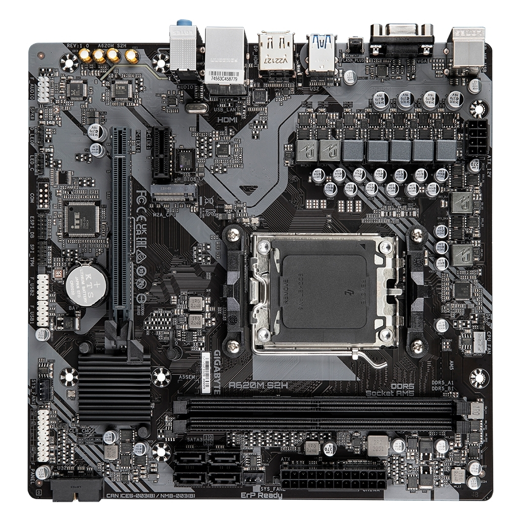 Материнська плата GIGABYTE A620M S2H - зображення 4