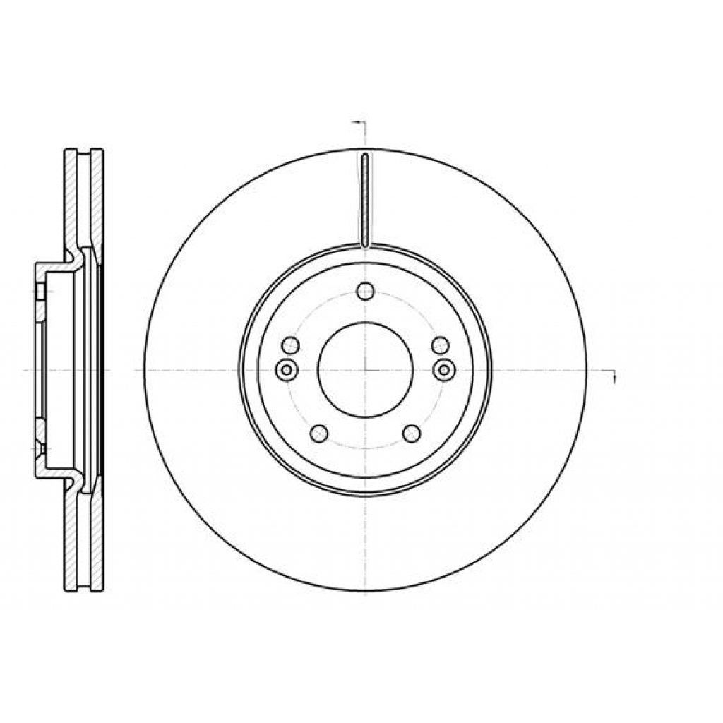 Гальмівний диск REMSA 61102.10 - зображення 1