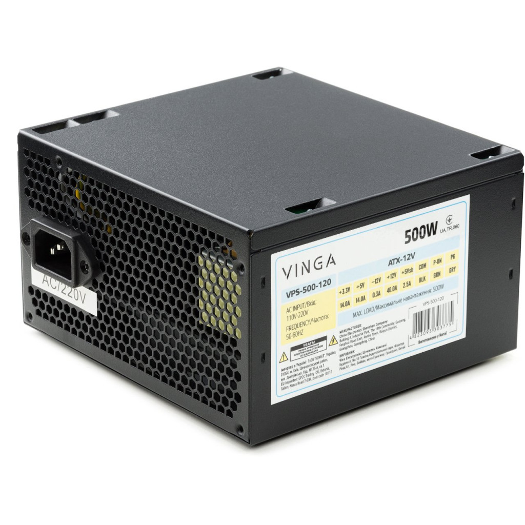 Блок живлення Vinga 500W ОЕМ (VPS-500-120) - зображення 1