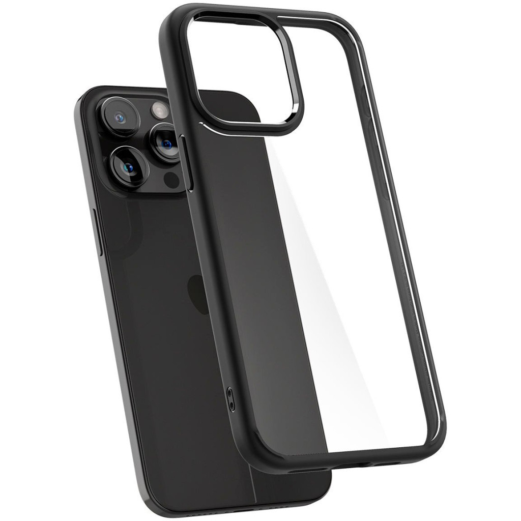 Чохол до мобільного телефона Spigen Apple iPhone 15 Pro Ultra Hybrid Matte Black (ACS06713) - зображення 8