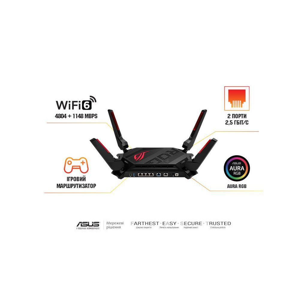 Маршрутизатор ASUS GT-AX6000 (90IG0780-MU9B00) - зображення 5