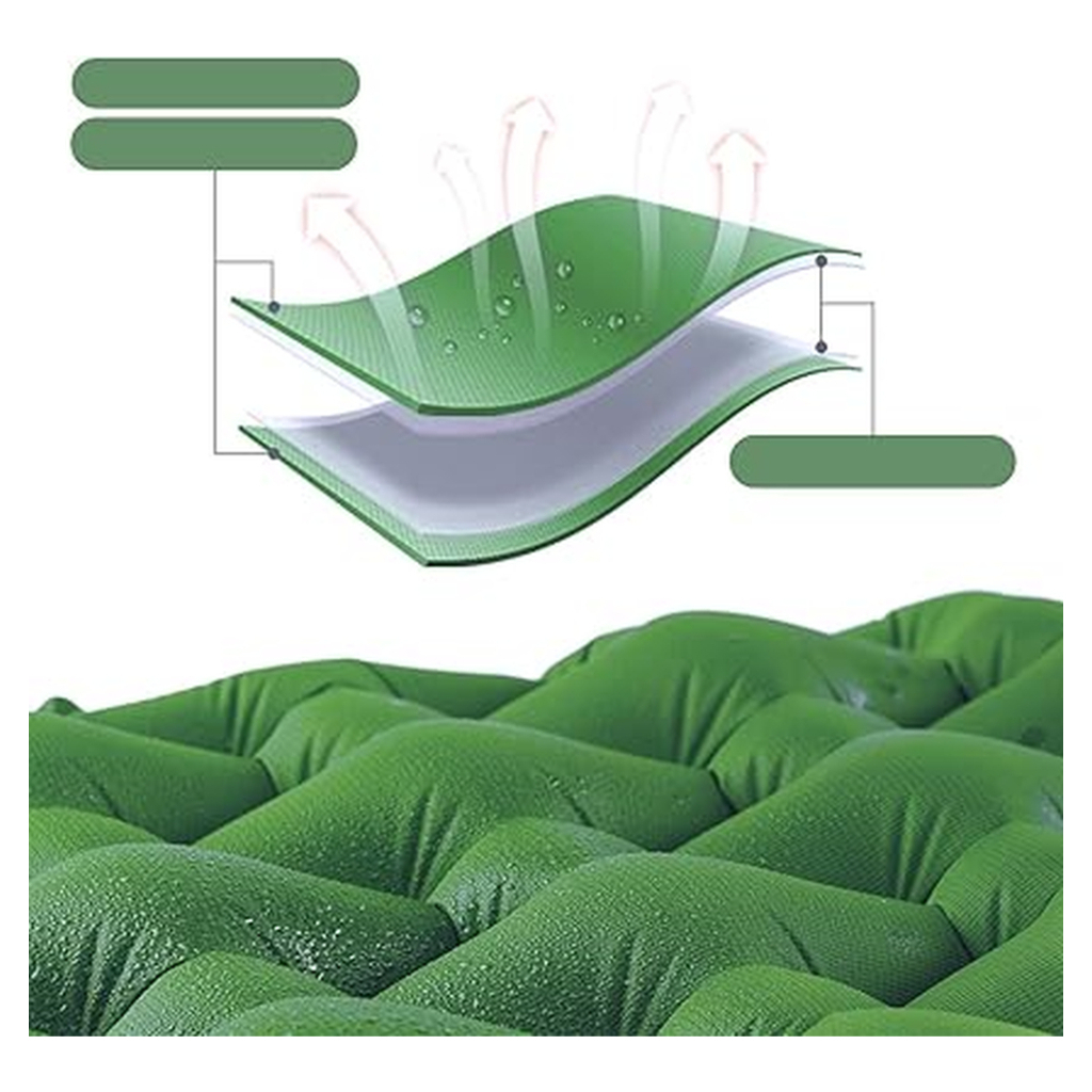 Туристичний килимок Naturehike FC-10 NH19Z001-P, 65 мм, зелений (6927595735350) - зображення 6