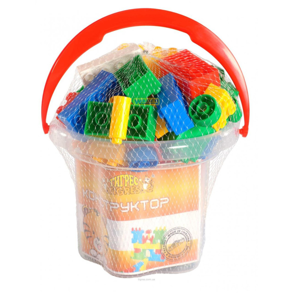 Конструктор Tigres 66 елементів у відрі (39095) - зображення 1