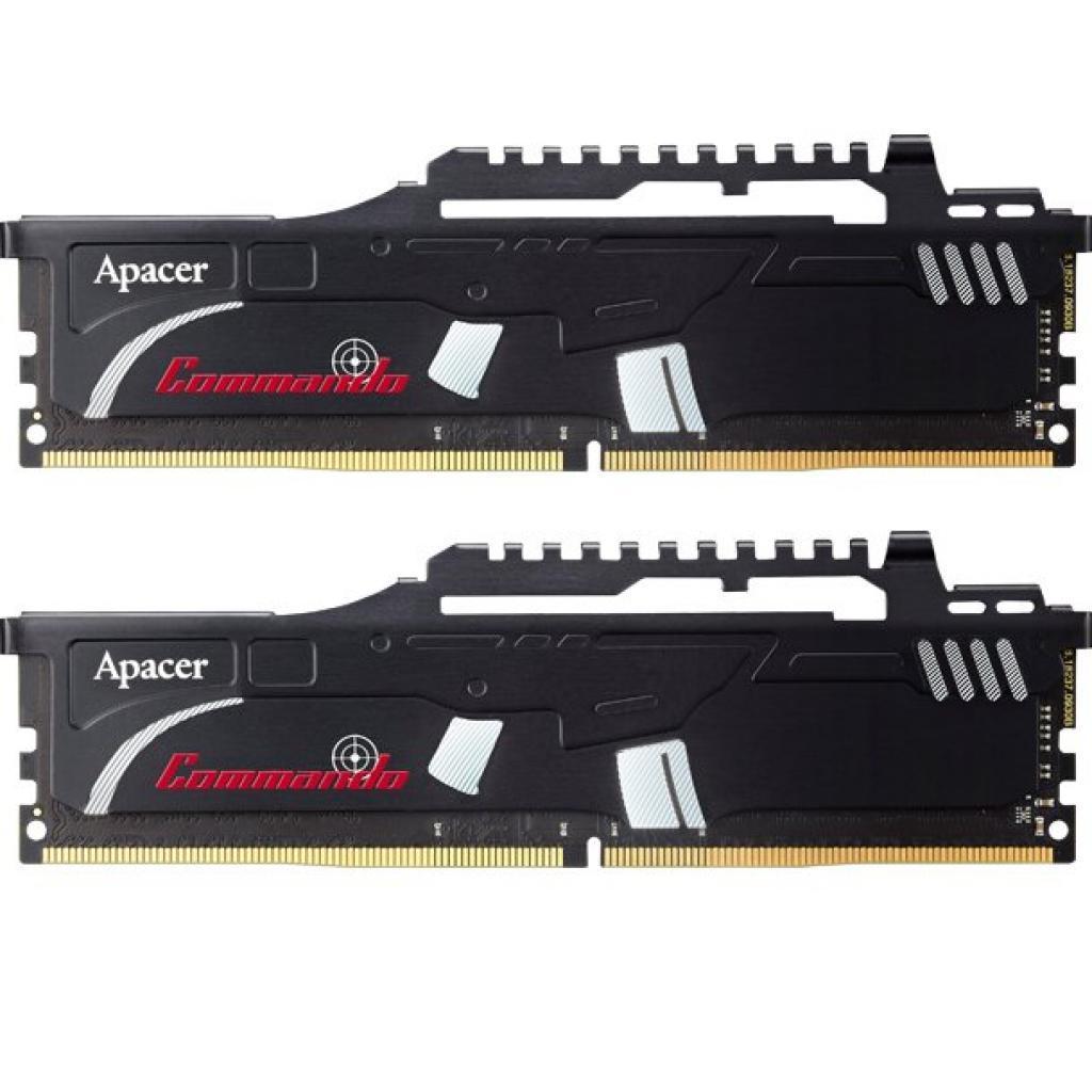 Модуль пам'яті для комп'ютера DDR4 32GB (2x16GB) 3000 MHz Commando Series Apacer (EK.32GAZ.GJAK2) - зображення 1