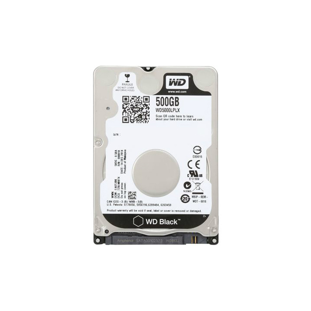 Жорсткий диск для ноутбука 2.5" 500GB WD (WD5000LPLX) - зображення 1