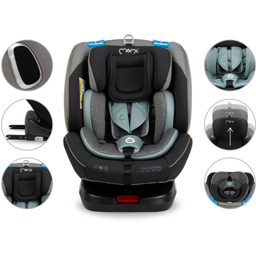 Автокрісло MoMi Tordi (0-36кг) turquoise (FOSA00019) - зображення 4