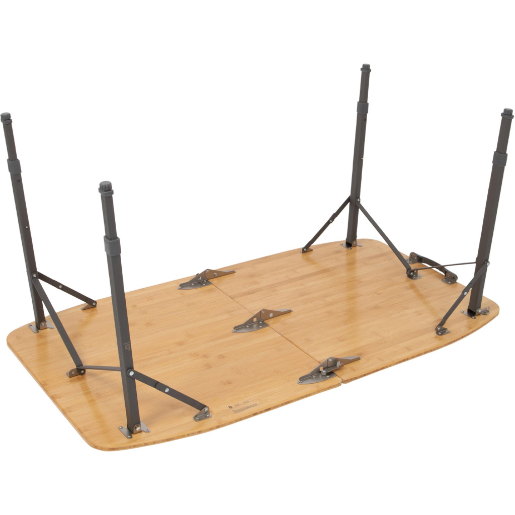 Туристичний стіл Bo-Camp Islington Овальний 120 x 70 cm Коричневий (1404652) - зображення 5