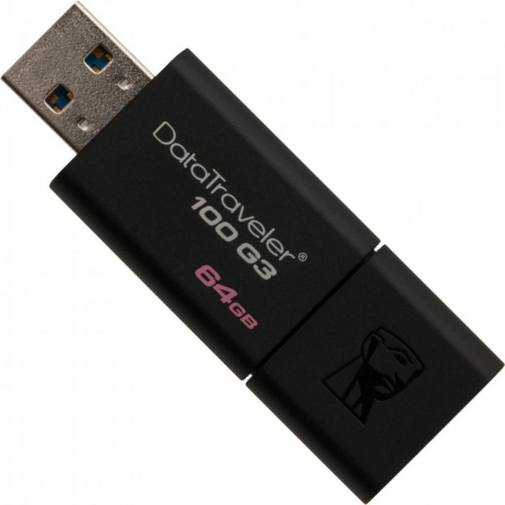 USB флеш накопичувач Kingston 2x64GB DataTraveler 100 G3 USB 3.0 (DT100G3/64GB-2P) - зображення 1