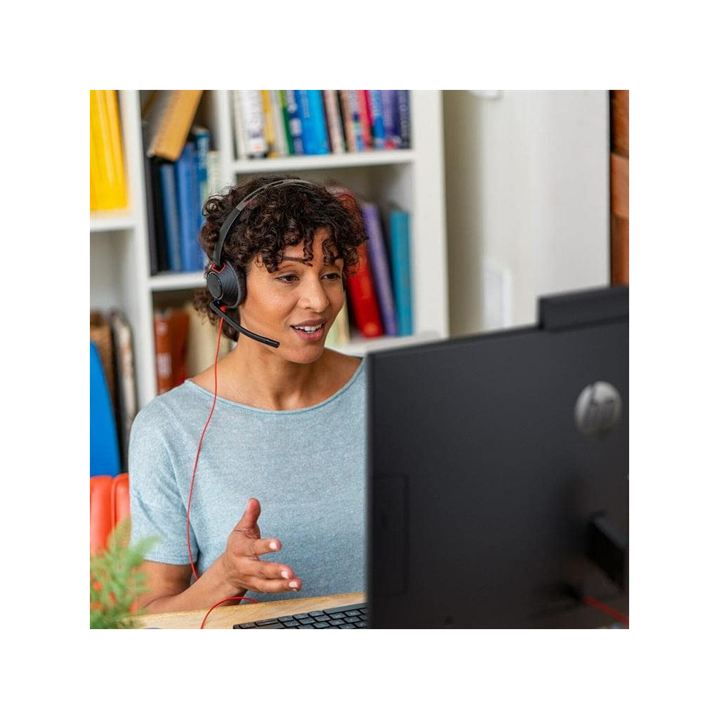 Навушники Poly Blackwire 5210 USB-A/USB-C 3.5 мм Black (8X230AA) - зображення 2