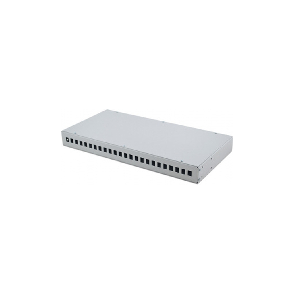 Патч-панель Crosver оптична 1U, SC, сплайс касети S332 (FOB 19/1-332-SC lite) - зображення 1
