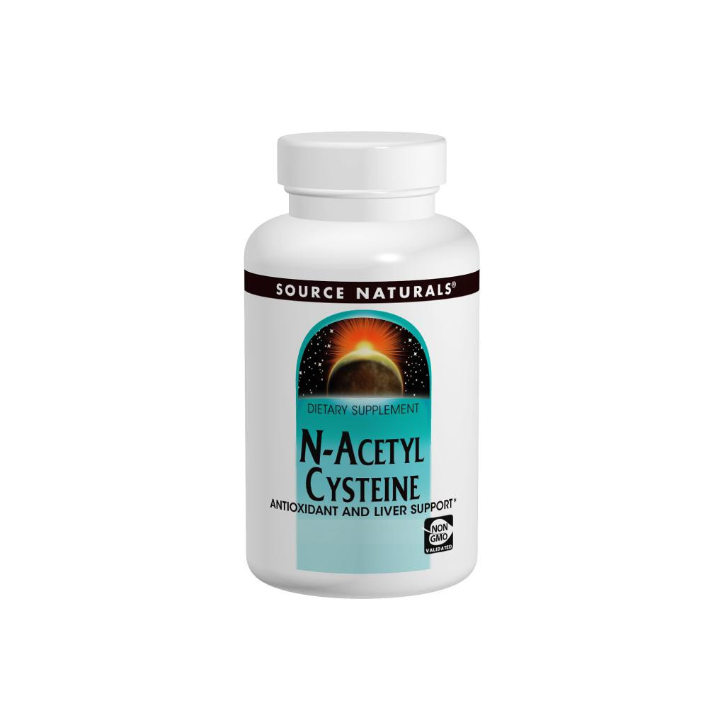 Амінокислота Source Naturals NAC (N-Ацетил-L-Цистеин) 600мг, 60 таблеток (SN0850) - зображення 1