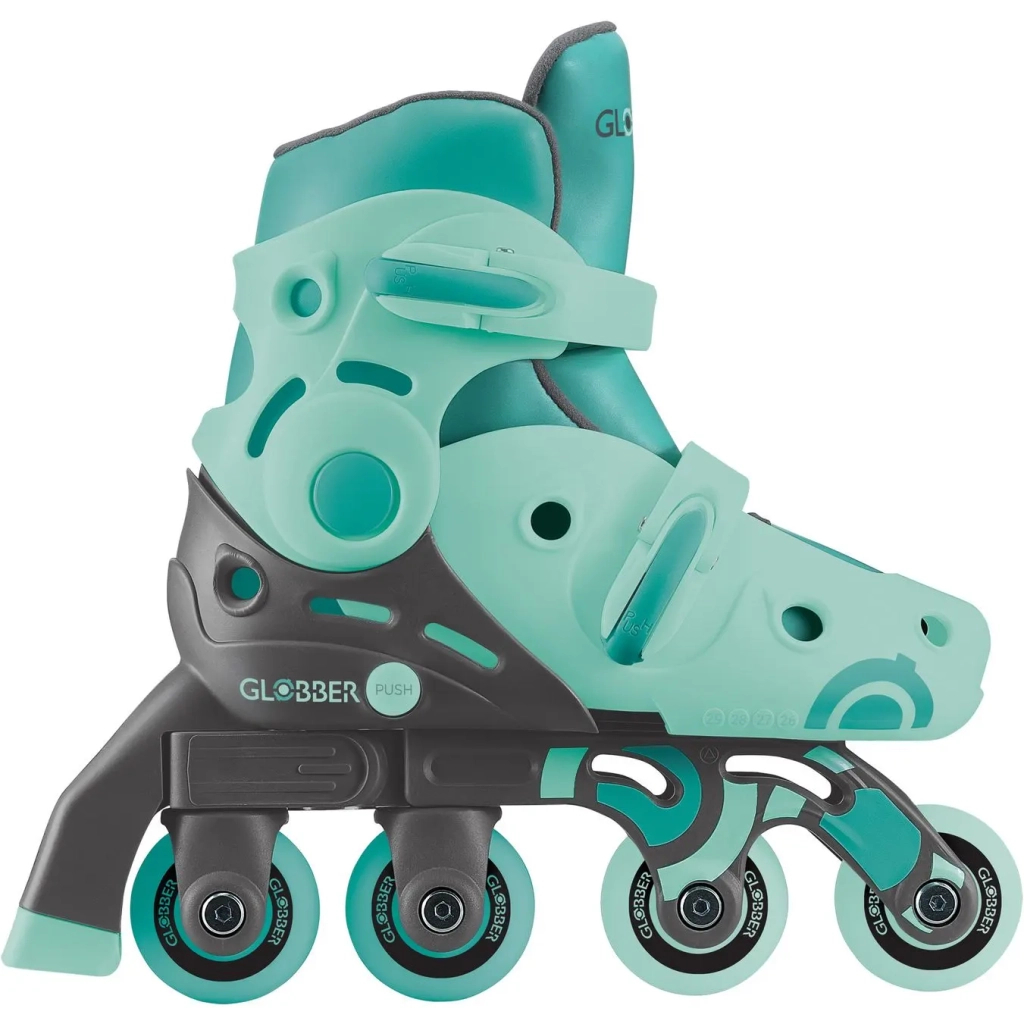 Роликові ковзани Globber 2в1 м'ятно-зелені р.30-33, до 60кг, 5+ (783-206) - зображення 10