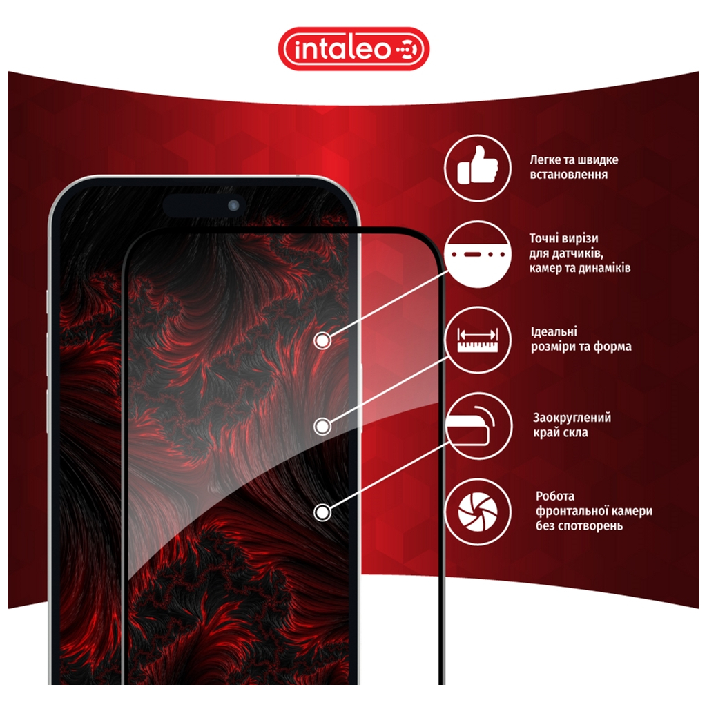 Скло захисне Intaleo Full Glue Apple iPhone 15 (1283126575242) - зображення 3