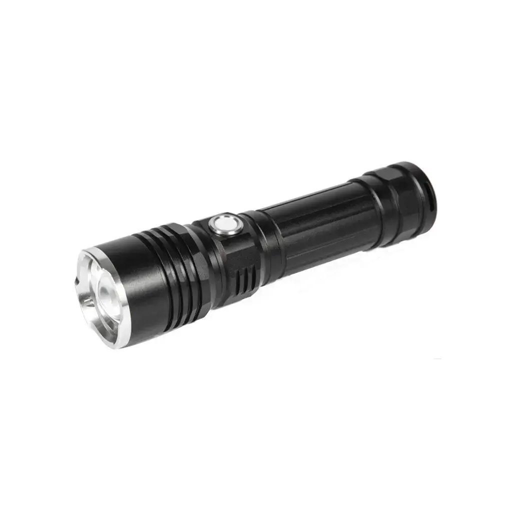 Ліхтар Quantum Solid-M 10W LED з USB + Li-ion18650/1500mAh blister (QM-FL1020-18650/1500-PB) - зображення 1