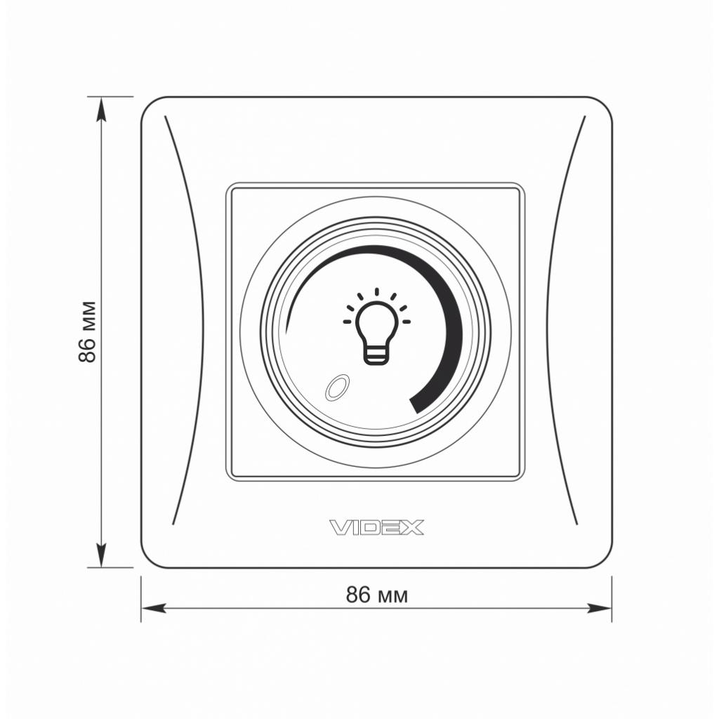 Світлорегулятор Videx BINERA LED 200Вт сереб (VF-BNDML200-SS) - изображение 6