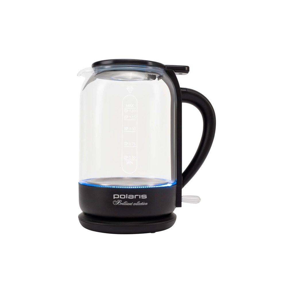 Електрочайник Polaris PWK 17103CGL Water Way Pro Чорний - зображення 1