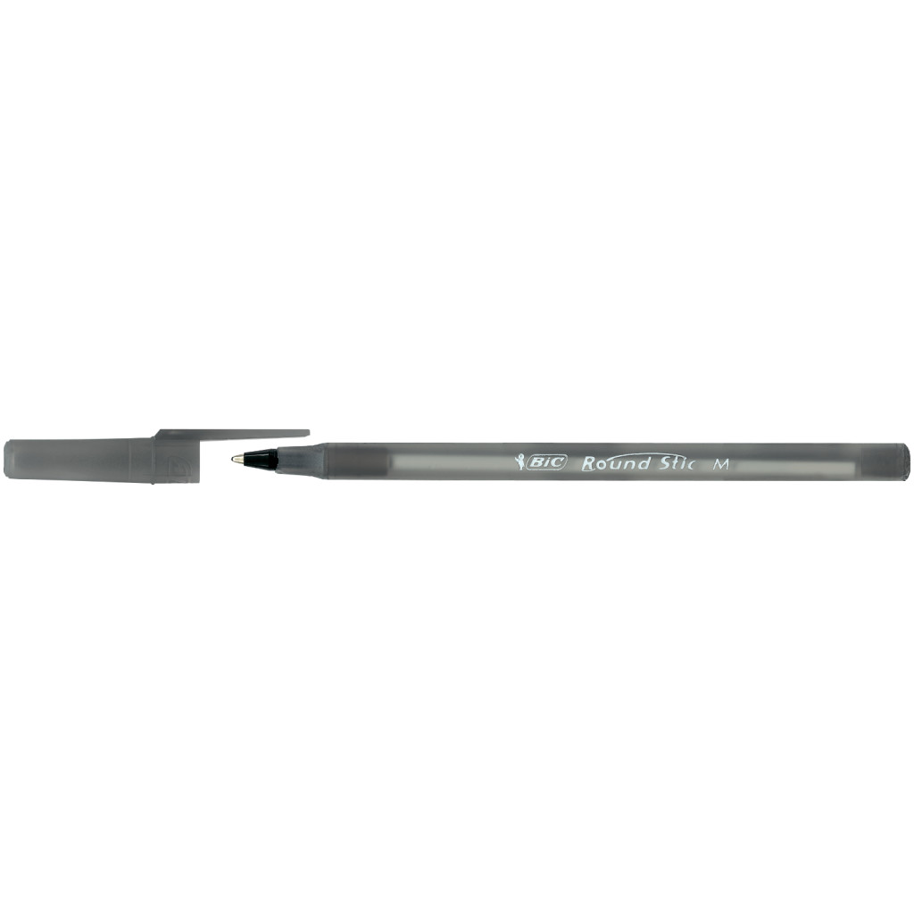 Ручка масляна Bic Round Stic, чорна (bc9205681) - зображення 1