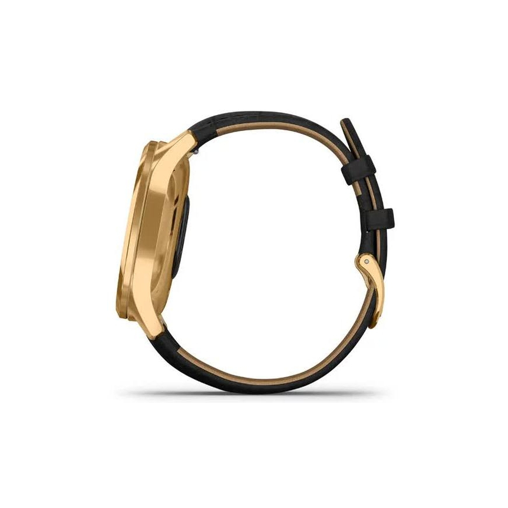 Смарт-годинник Garmin vivomove Luxe, Pure Gold-Black, Leather (010-02241-22) - зображення 8