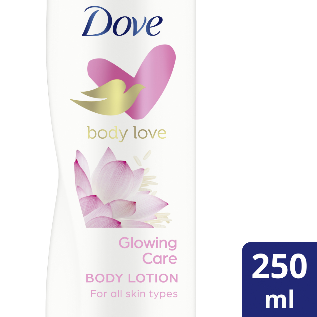 Лосьйон для тіла Dove сяйво з екстрактом квітки лотосу та рисовим молочком 250 мл (8710908777004) - изображение 3