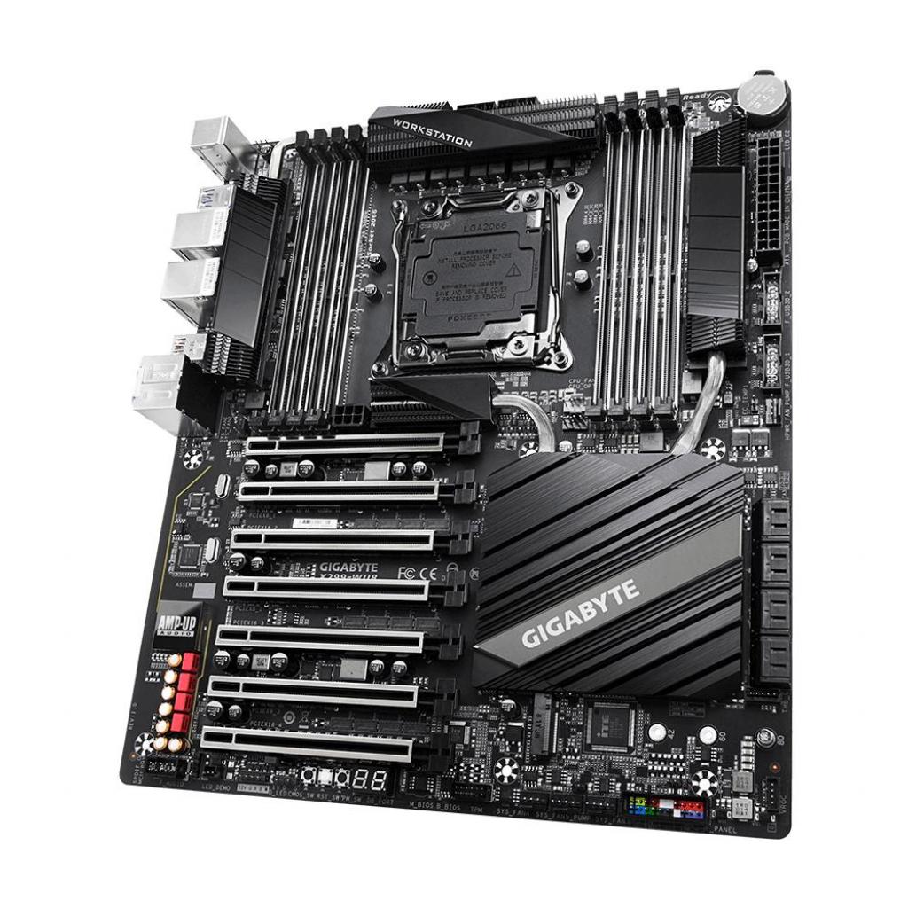 Серверна материнська плата GIGABYTE X299-WU8 s2066 X299 8DDR4 7xPCIex16 M.2 SPDIF Type-C ATX (X299-WU8) - зображення 2