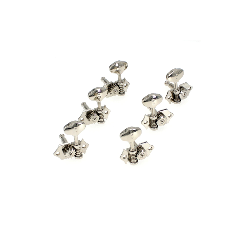 Кілки для гітари Graph Tech PRN-3422-N0 Acoustic 3+3 Butterbean Button Nickel (235526) - зображення 5