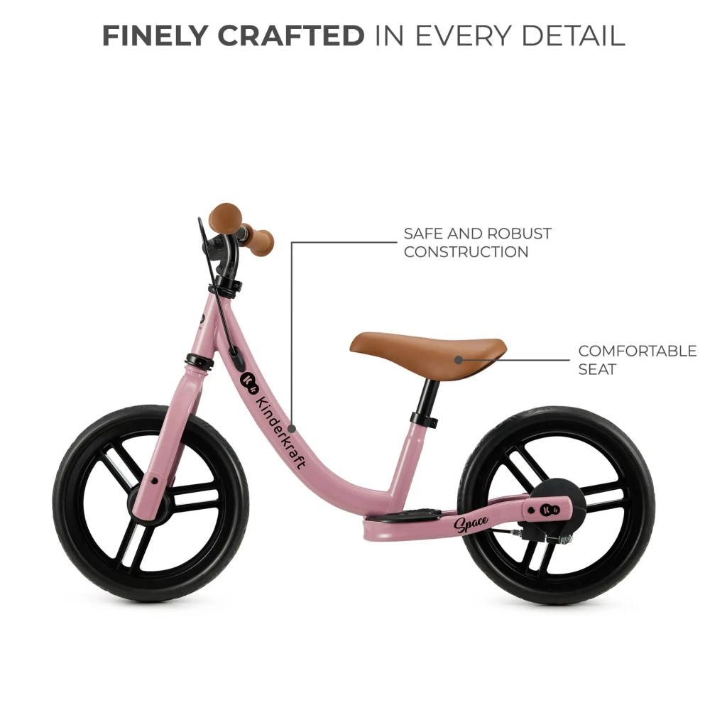 Біговел Kinderkraft Space Dark Pink (KRSPAC23PNK0000) (5902533925339) - зображення 6