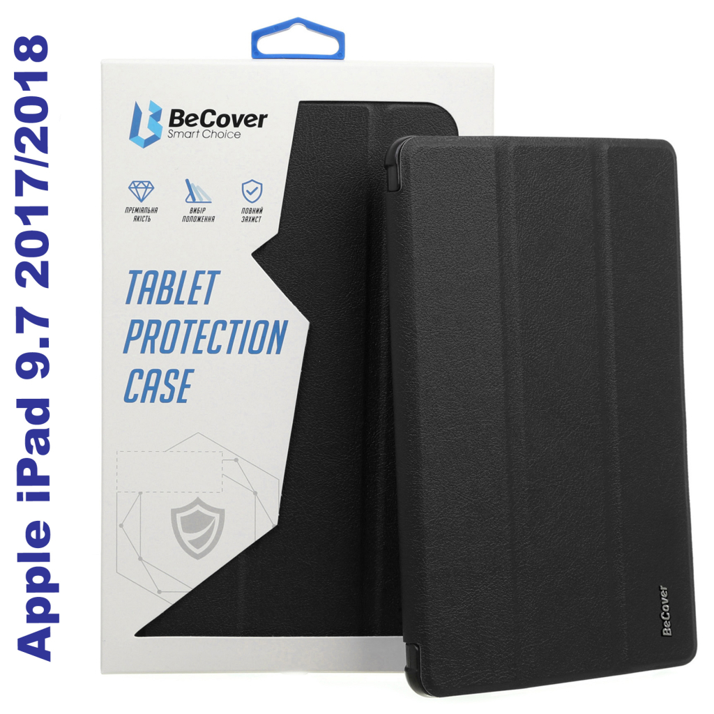 Чохол до планшета BeCover Tri Fold Hard Apple iPad 9.7 2017/2018 A1822/A1823/A1893/A19 (706863) - зображення 1