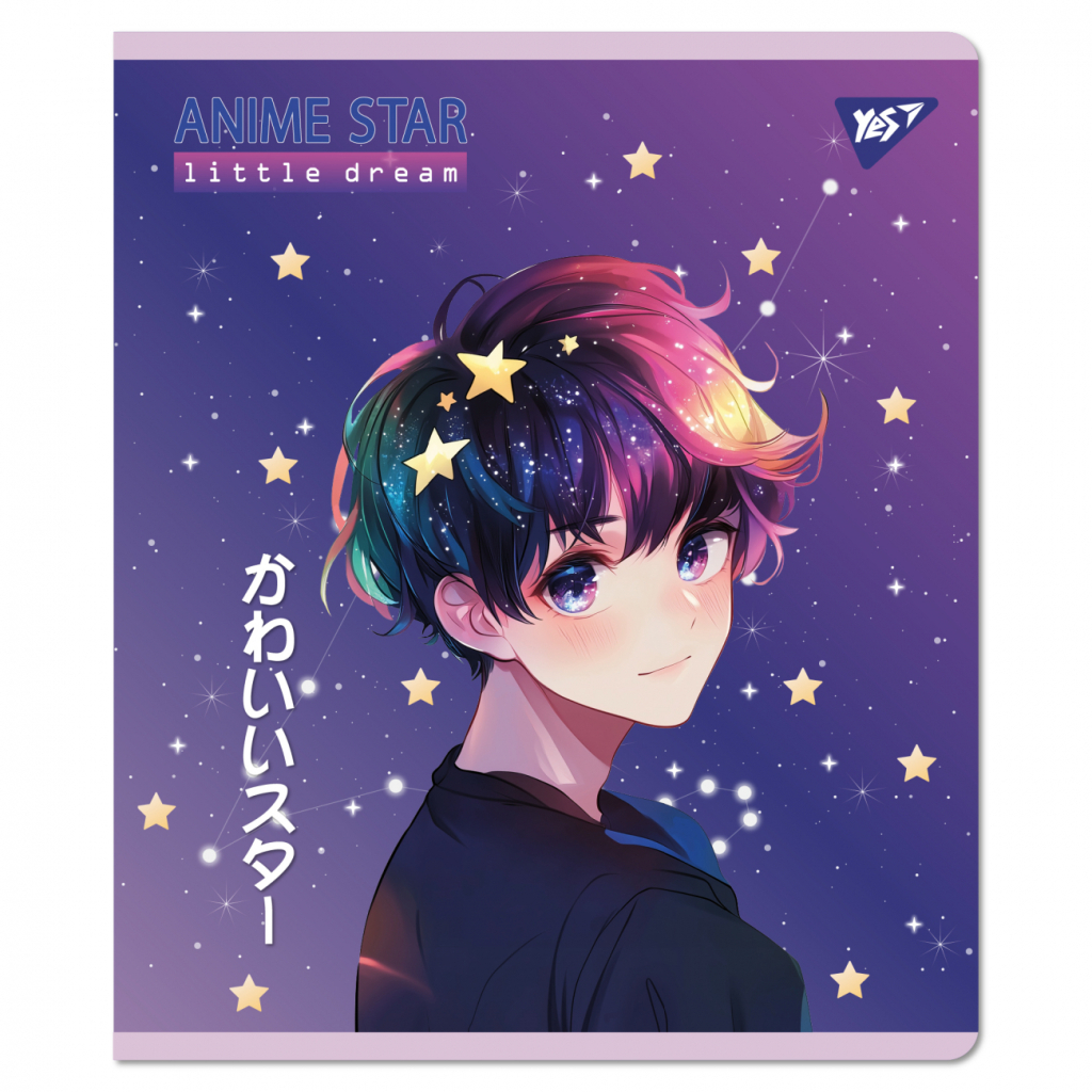 Зошит Yes Anime star А5 18 аркушів клітинка (767514) - зображення 2