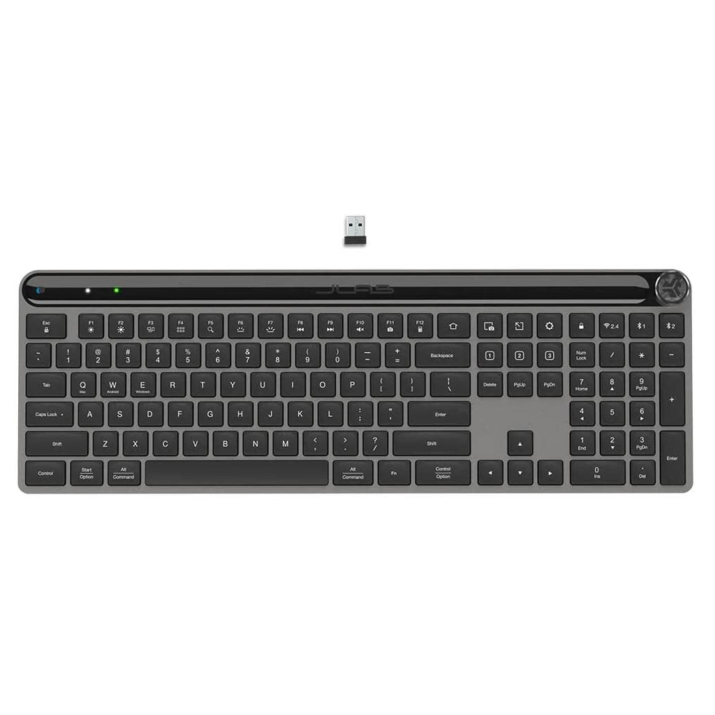 Клавіатура Jlab Epic Bluetooth/Wireless Black (IEUGBKJBUDSKEYRBLK4) - зображення 2