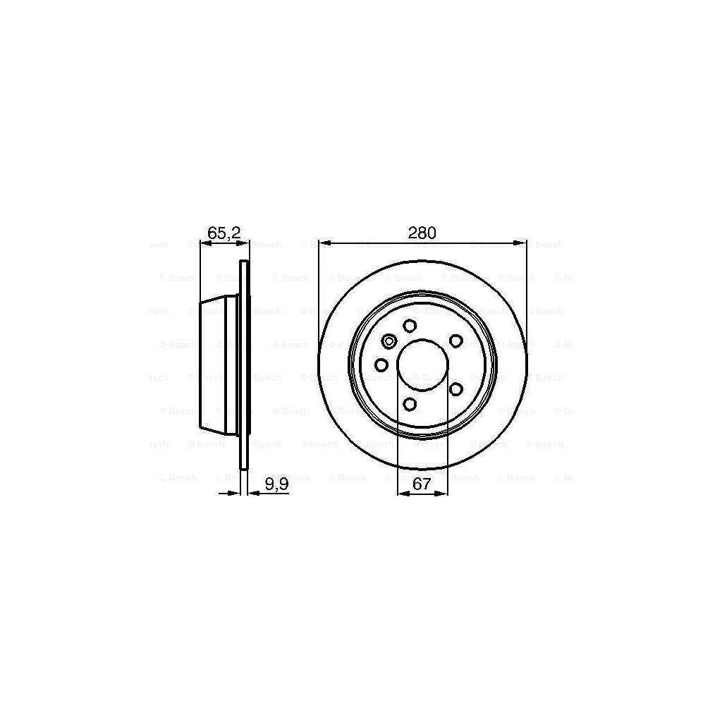 Гальмівний диск Bosch 0 986 478 873 - зображення 5