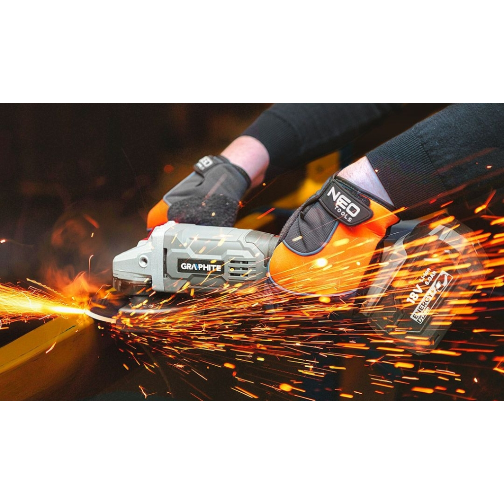 Шліфувальна машина Graphite Energy+ 18V, 125мм, 10000об/хв, 1.51кг (без АКБ та ЗП) (58GE130) - зображення 8