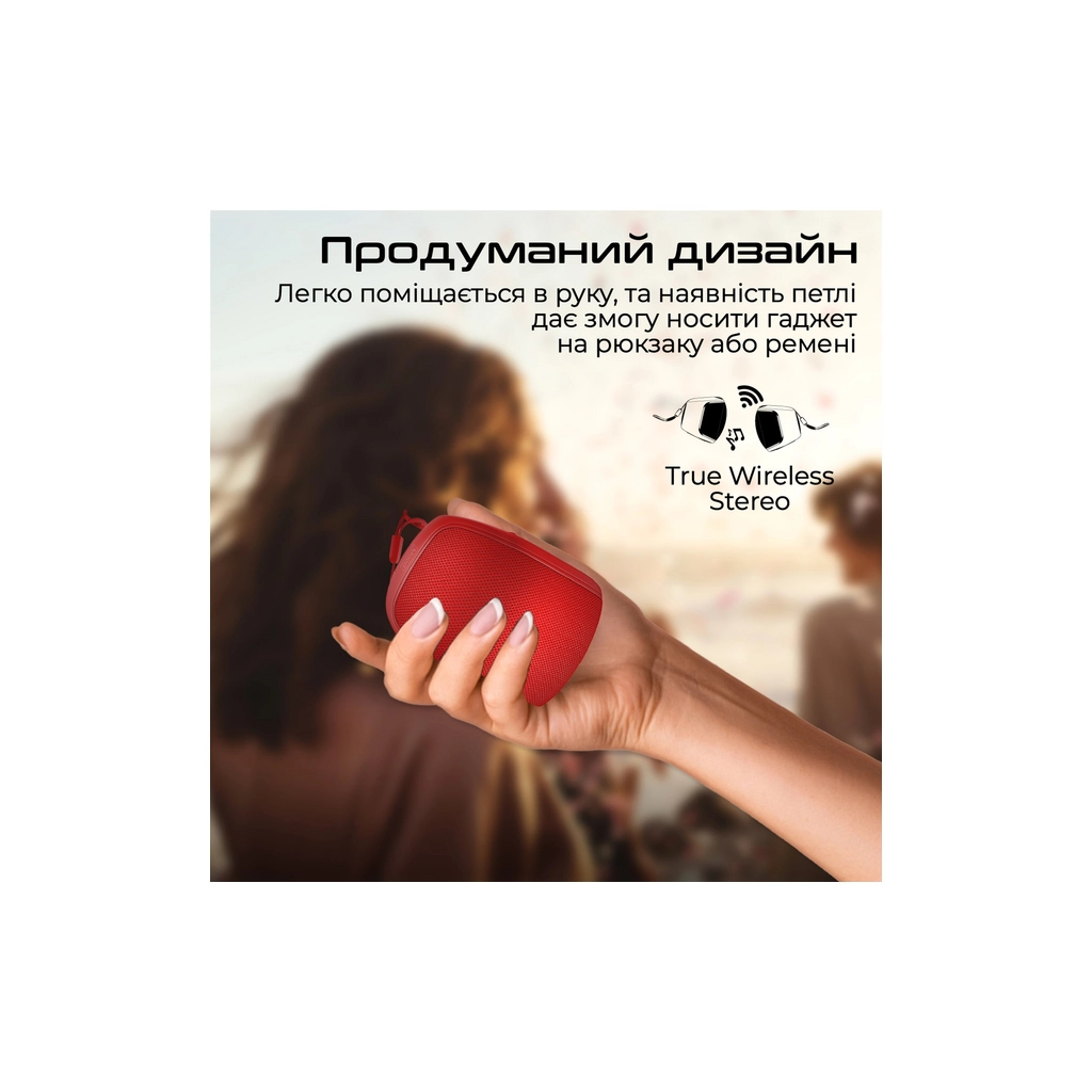 Акустична система Promate Mood 5W Red (mood.red) - зображення 6