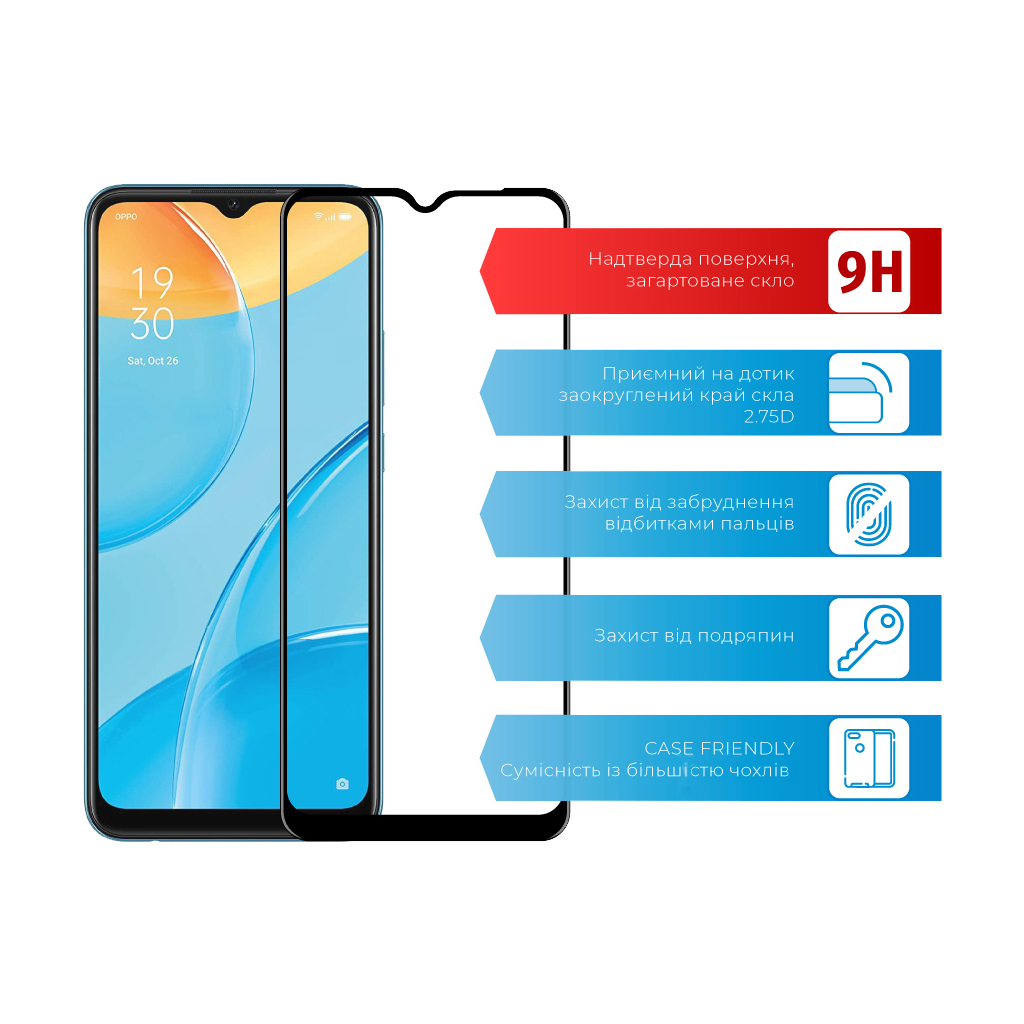 Скло захисне ACCLAB Full Glue Oppo A15 (1283126510991) - зображення 2