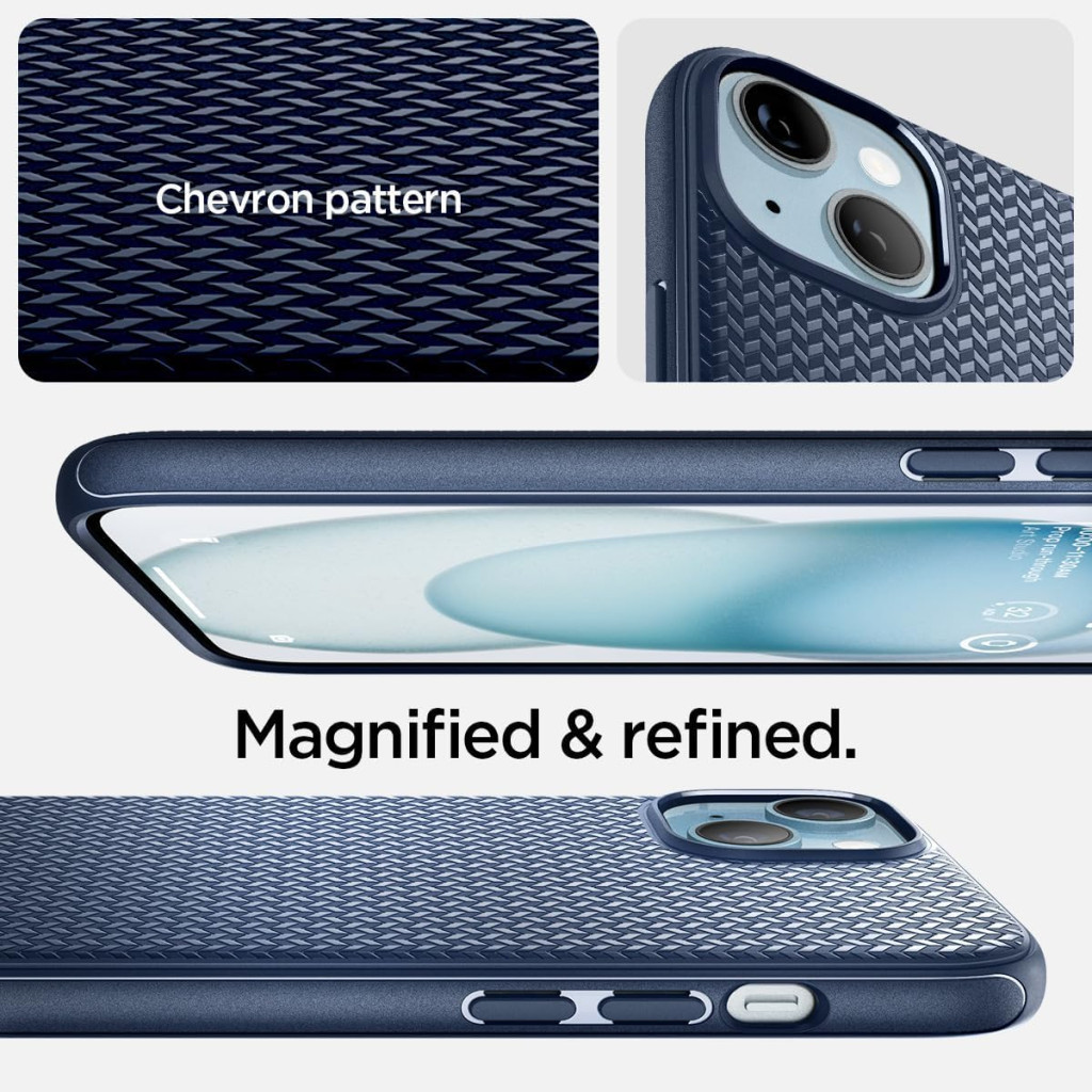 Чохол до мобільного телефона Spigen Apple iPhone 15 Plus Mag Armor MagFit Navy Blue (ACS06672) - изображение 6