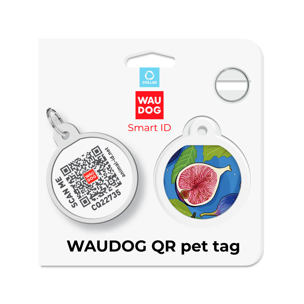 Адресник для тварин WAUDOG Smart ID з QR паспортом "Інжир", коло 25 мм (225-4053) - зображення 5