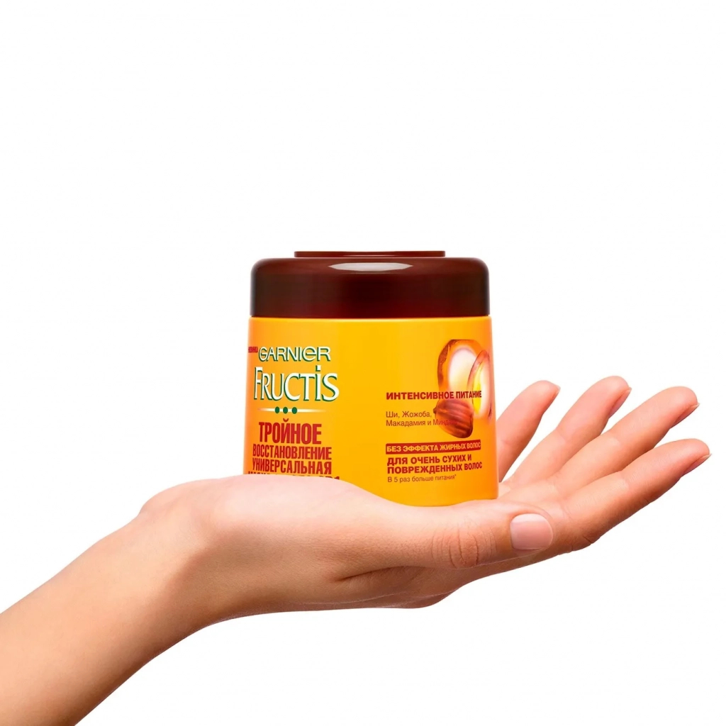 Маска для волосся Garnier Fructis Потрійне відновлення 300 мл (3600542032988) - зображення 2