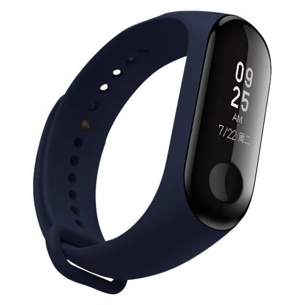 Ремінець до фітнес браслета Armorstandart для Xiaomi Mi Band 4/3 Dark Blue (ARM51837) - зображення 1