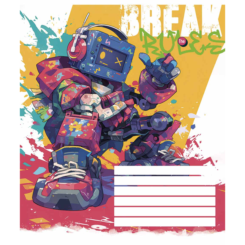 Зошит Школярик Break the rules 18 аркушів клітинка (018-3492K) - зображення 2