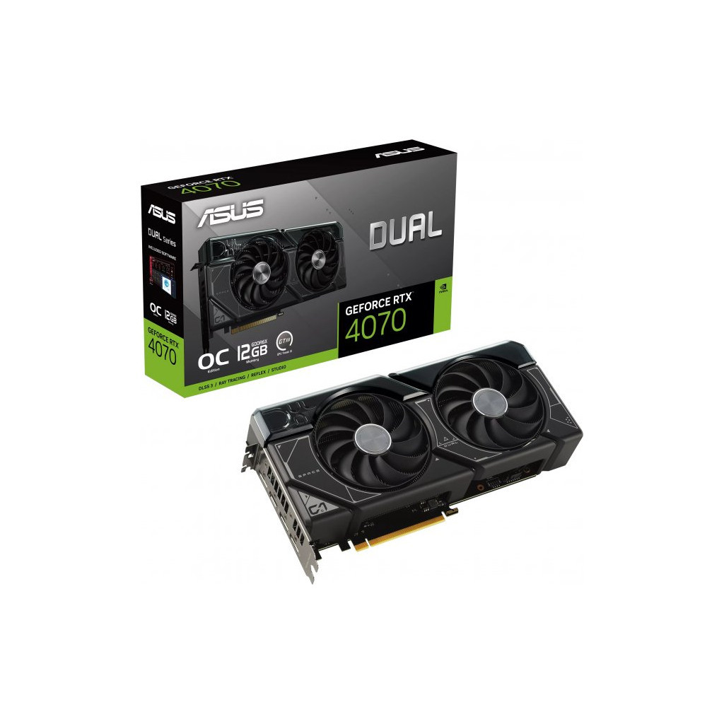 Відеокарта ASUS GeForce RTX4070 12Gb DUAL OC (DUAL-RTX4070-O12G) - зображення 2