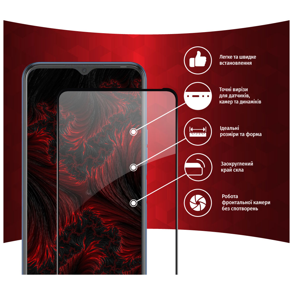 Скло захисне Intaleo Full Glue Tecno Spark 8p (1283126533167) - зображення 2