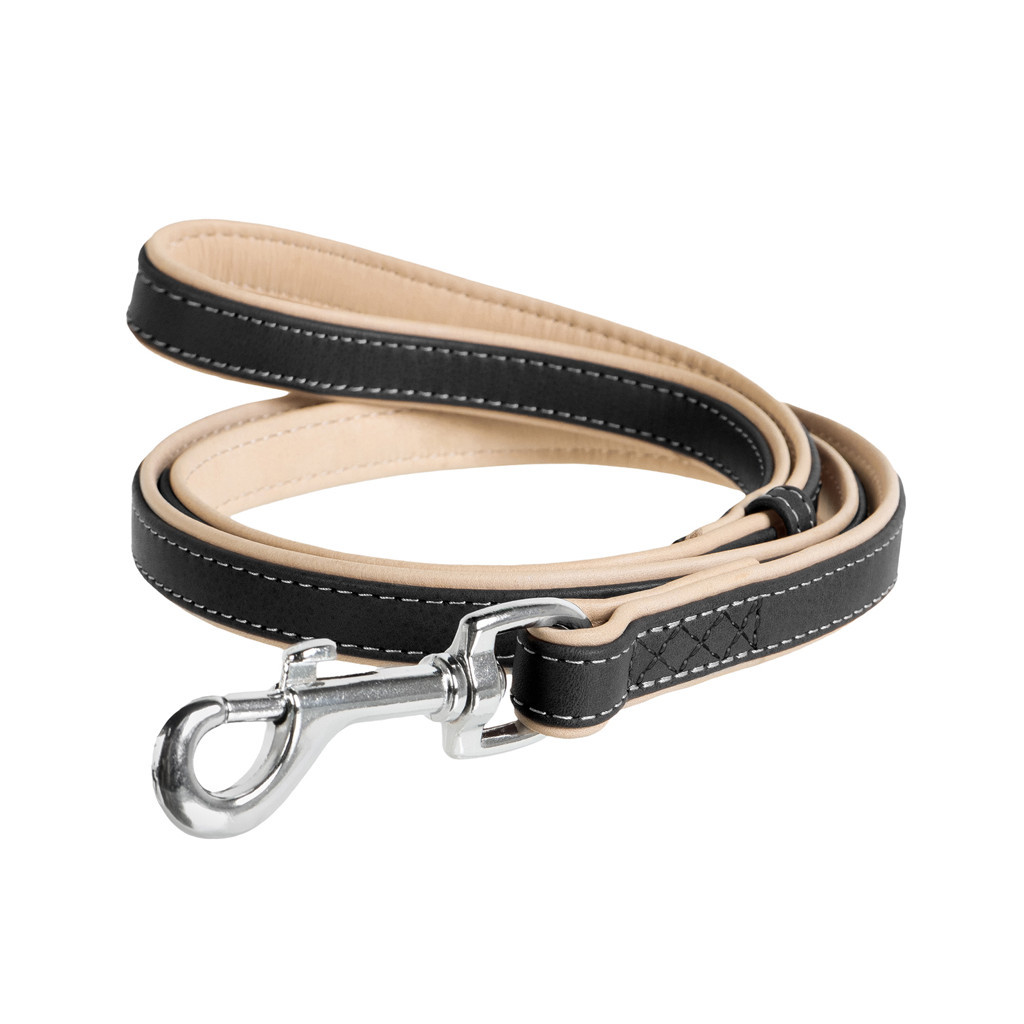 Повідець для собак WAUDOG Soft M-XXL Ш 25 мм Д 122 см чорний (7258) - зображення 1