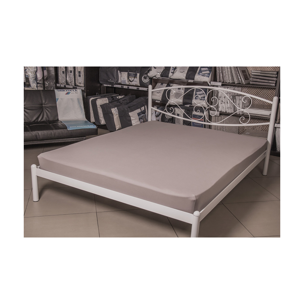 Простирадло Billerbeck трикотажне на резинці платинове 100х200 см (1671-Е43) - зображення 2