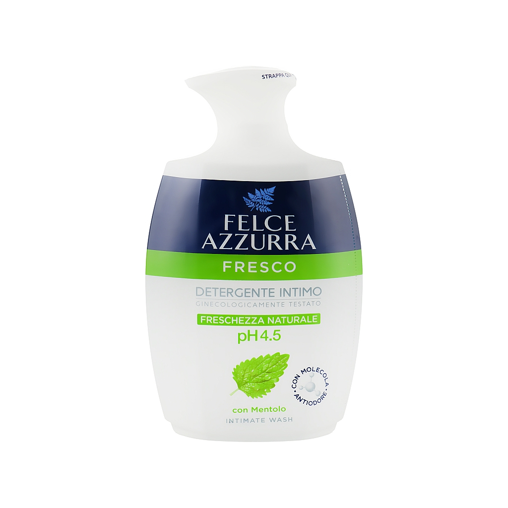 Мило для інтимної гігієни Felce Azzurra Природна свіжість із ментолом 250 мл (8001280410789) - зображення 1