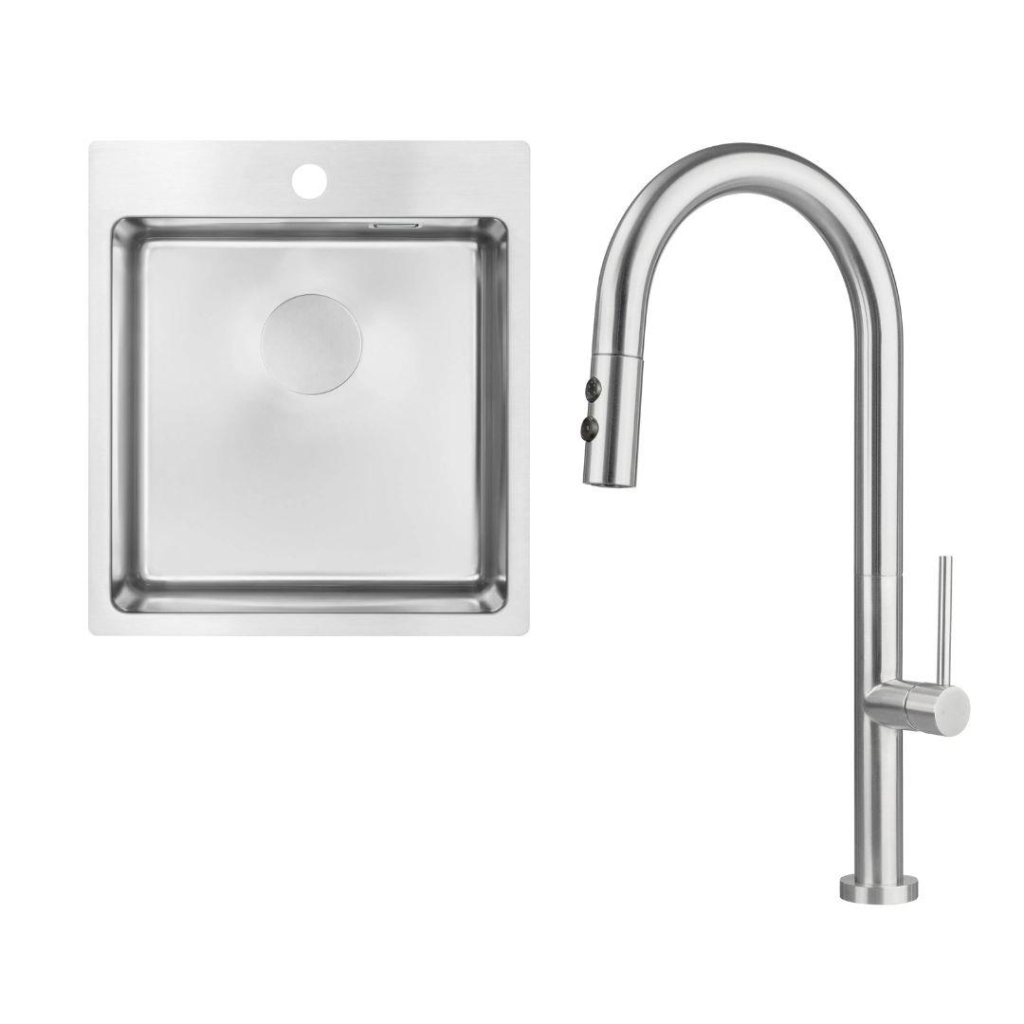 Мийка кухонна Deante Olfato ZPO_010A + зміш. BQO_F72M (ZPOE010A) - зображення 1