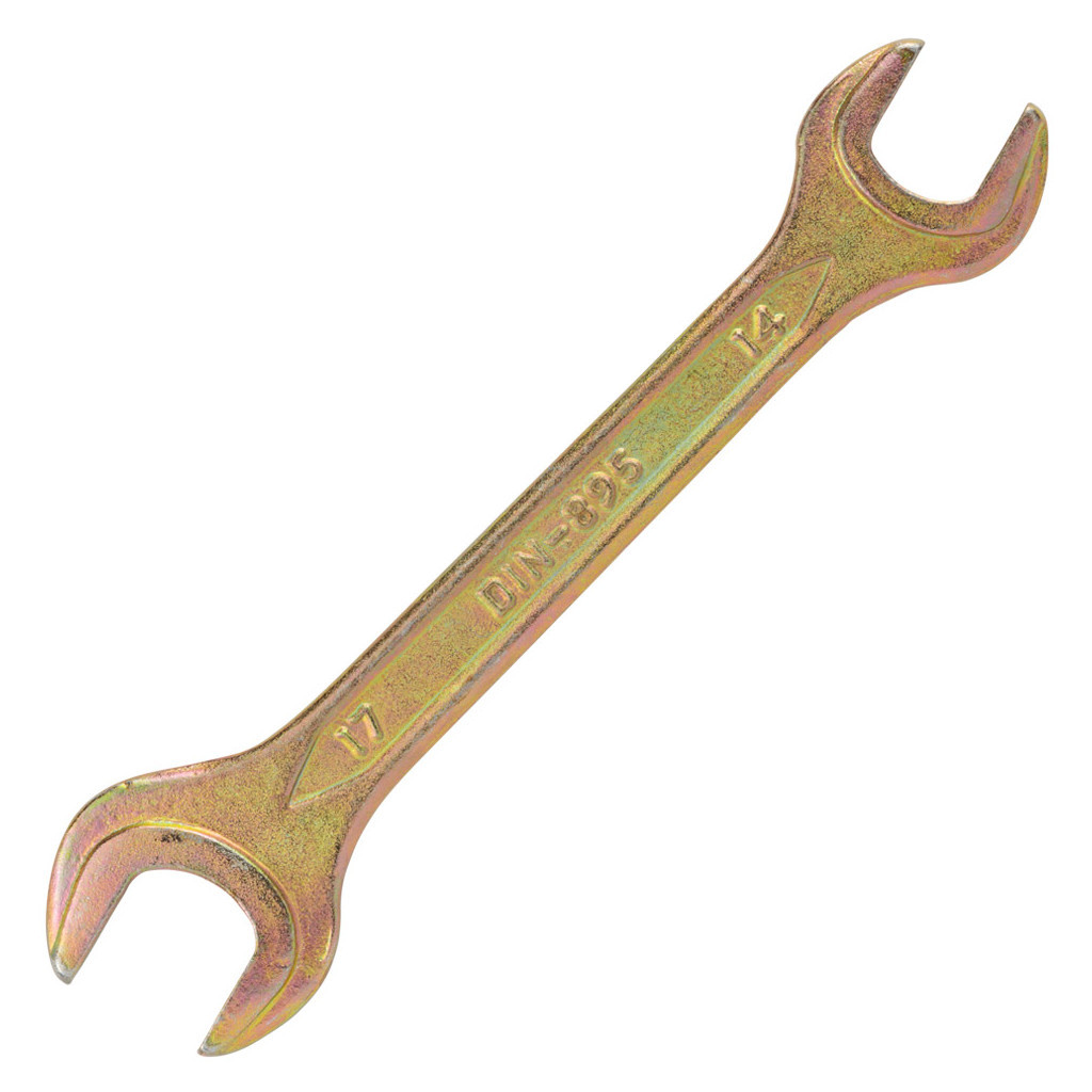 Ключ Sigma ріжковий 14x17мм жовтий цинк (6025171) - зображення 4