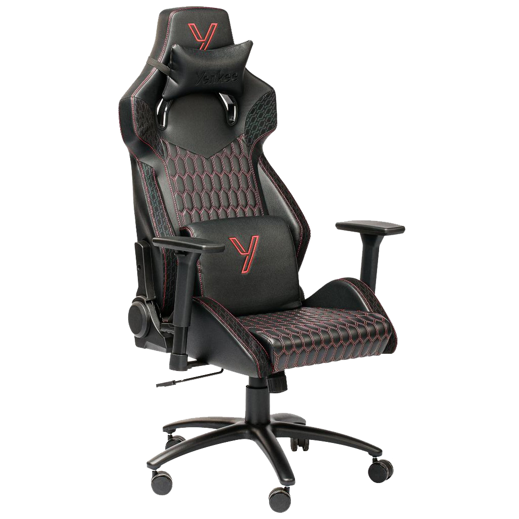 Крісло ігрове YENKEE YGC 110RD GHOST Black (63000053) - зображення 2